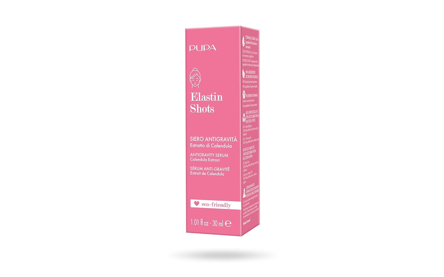 Elastin Shots Antigravity Face Serum - Improve Skin'S Elasticity - Defends Skin against Aging Processes - Fast Absorption - Lightweight Formula - Dermatologically Tested - 1.01 Oz