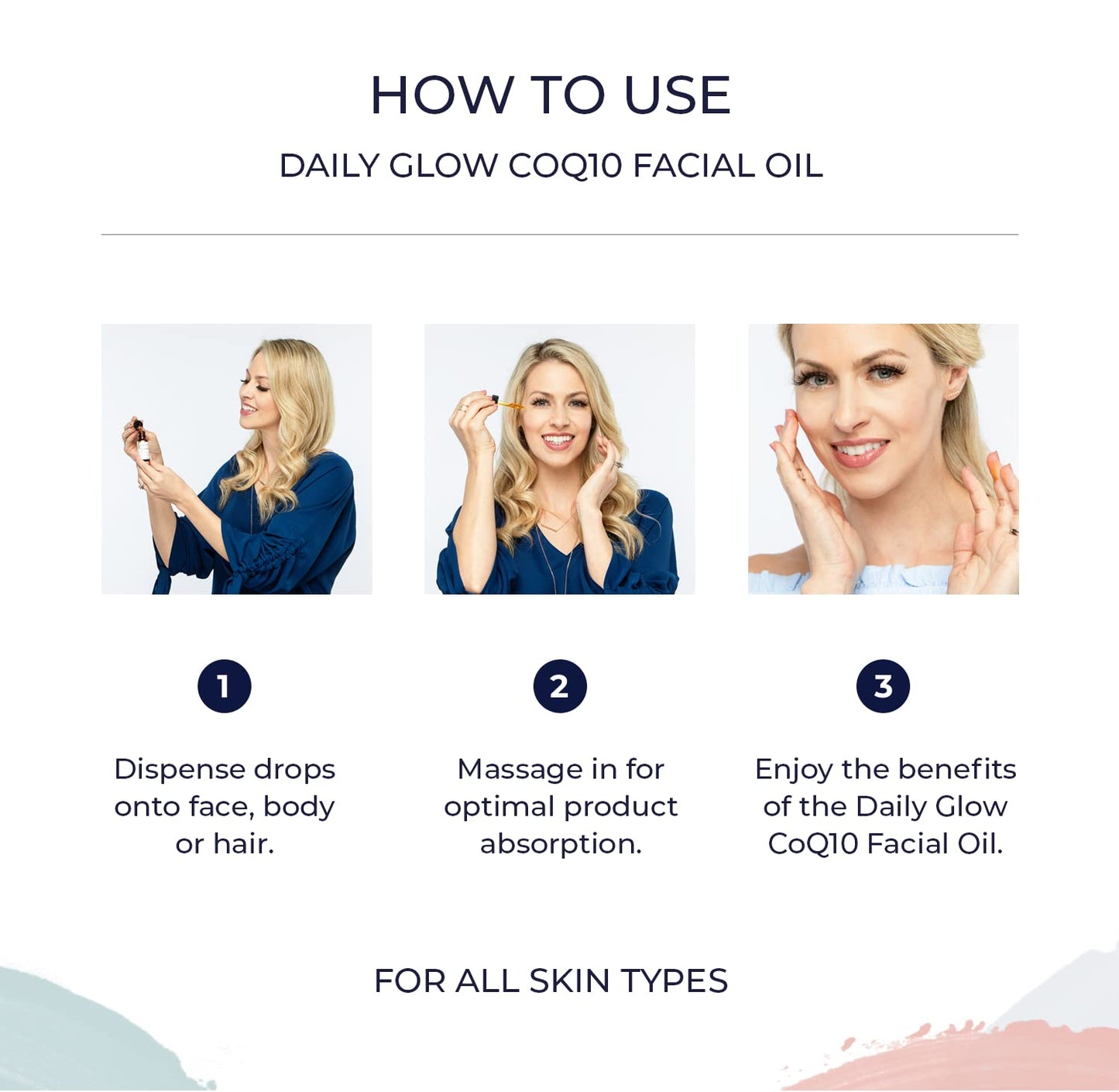 Daily Glow Coq10 Facial Oil Radiant, Anti-Aging, Moisturizing, Nourishing