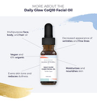 Daily Glow Coq10 Facial Oil Radiant, Anti-Aging, Moisturizing, Nourishing