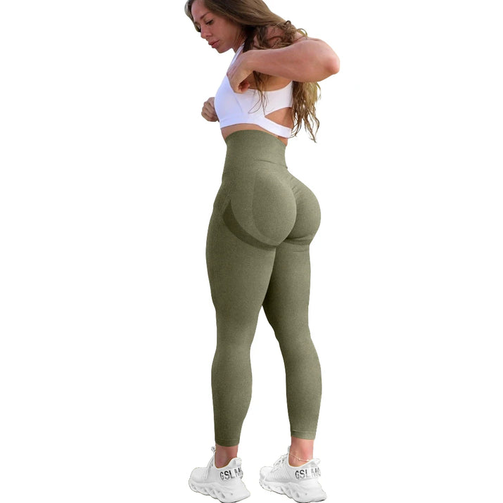 OQQ Women's Seamless Sports Leggings for Autumn and Winter, Available in XS - XL, Ideal for Yoga and Fitness Activities