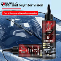150Ml Glass Polishing Paste High Gloss Oil Film Remover for Auto Windshield Home Windows Safe Formula Long Lasting Shine Cleaner