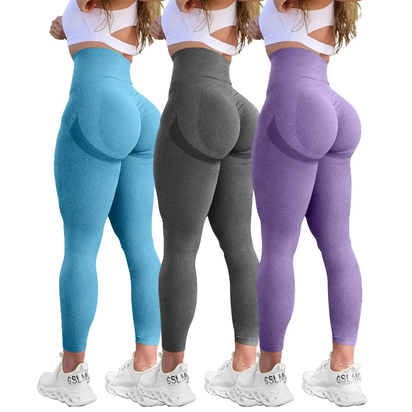 OQQ Women's Seamless Sports Leggings for Autumn and Winter, Available in XS - XL, Ideal for Yoga and Fitness Activities